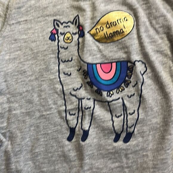 Oshkosh long sleeve shirt size 18 to 24 months Gray Cotton llama graphic - Picture 2 of 4